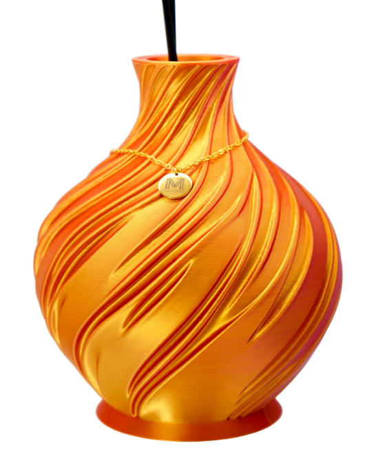 DIFFUSORE VASO BICOLORE ORO & ROSSO