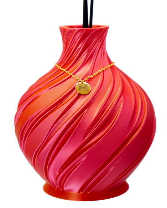 DIFFUSORE VASO BICOLORE ORO & ROSSO